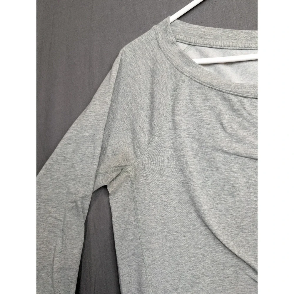 Nike Dri Fit Womens Gray Long Sleeve Top Small‎